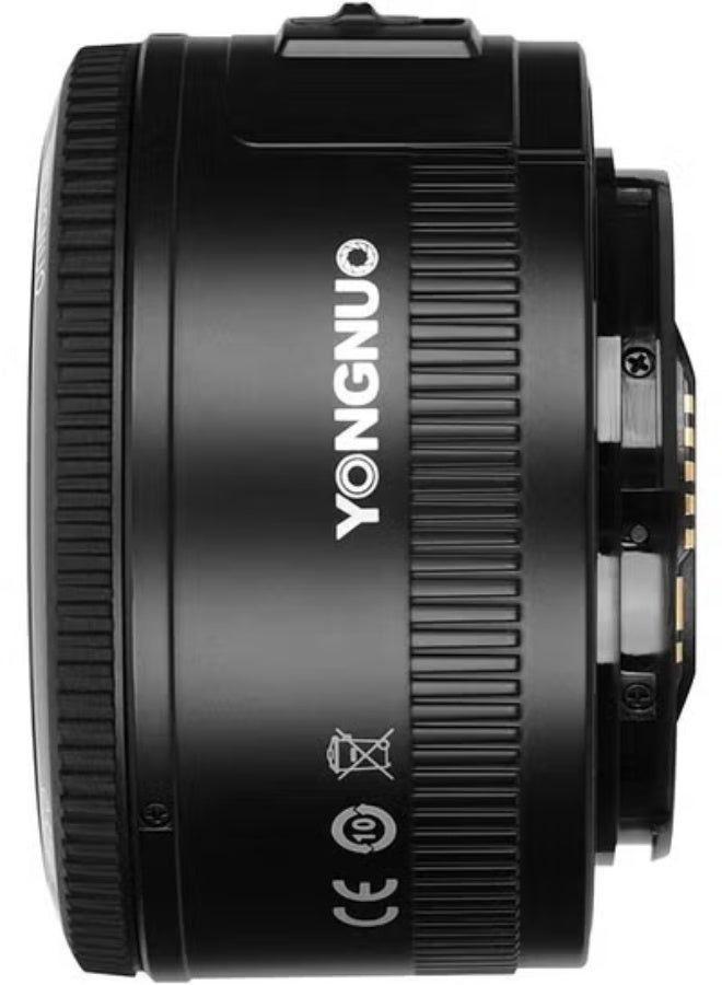 YONGNUO YN50mm F1.8, Standard Prime Auto Focus Lens for Canon Full Frame SLR EF Mount Cameras Black - Image 2